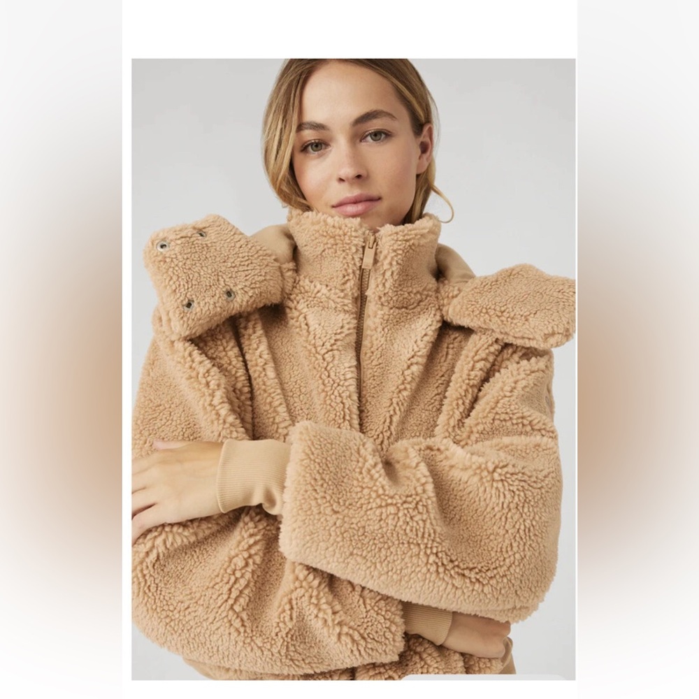 Cozy Tan Sherpa Jacket